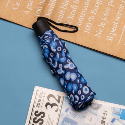 China Minimalist Hot Sale Unique Spotted Pattern 3 Times Umbrella Customized Printing for sale