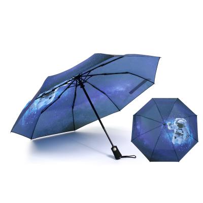 China Minimalist Hands Free Portable Lightweight Portable Automatic Windproof Fashion Waterproof Folding Cute Contract For Rain Umbrella for sale