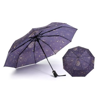 China Mid Century Fashion Modern Fancy Gift Design Waterproof Travel Folding Hands Free Cute Umbrella For Rain for sale