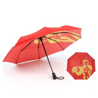 China New Design Contemporary Warm Cute Protection Waterproof Folding Lightweight Umbrella Windproof Small for sale