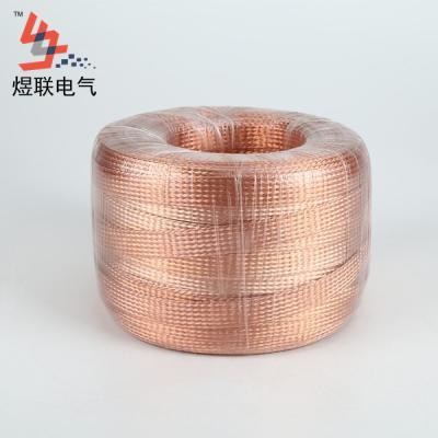 China Underground 25*3mm flexible copper braid flat strip for sale