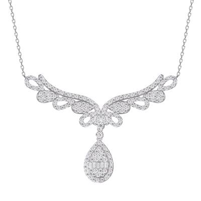 China FFT Diamond Necklace 18K Luxury High Quality Luxury Wedding Necklace Gift For Women for sale