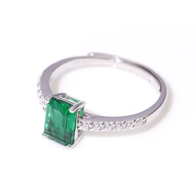 China Classic FASHIONABLE Birthstone Ring Jewelry Wholesale 100% 925 Sterling Silver Quality Emerald Women's Gemstone for sale