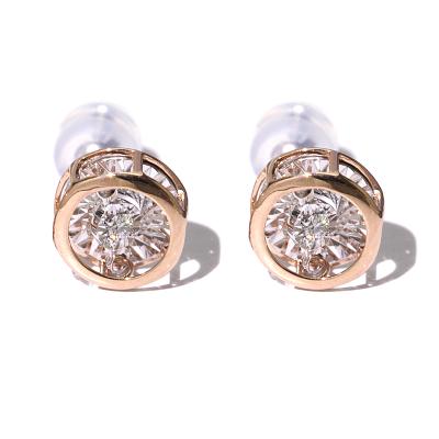 China 2020 Cute Fashion Jewelry Gift 950 Platinum Diamond Statement Circle Earrings Seller for sale