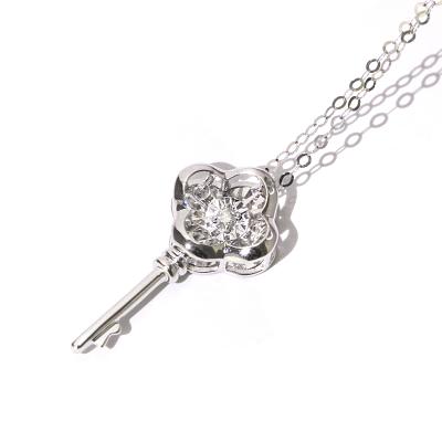 China FFT CLASSIC Wholesale Women's Key Chain Necklace For Platinum Diamond High Quality Jewelry for sale