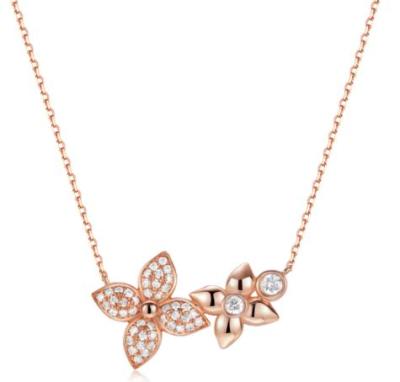 China FASHIONABLE 18k rose gold necklace DSN00102 for sale