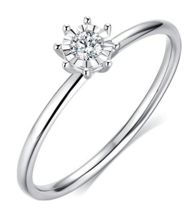 China TRENDY 18k White Gold Jewelry Ring Diamond Ring for sale