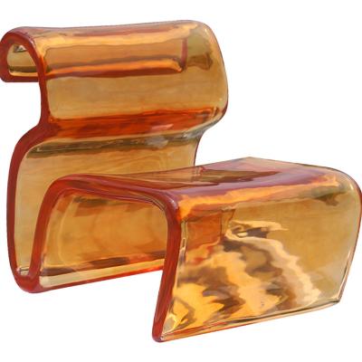 China Hot Selling Lucite Z Type Modern Luxury Custom Zigzag Chair Clear Acrylic EUROPEAN for sale