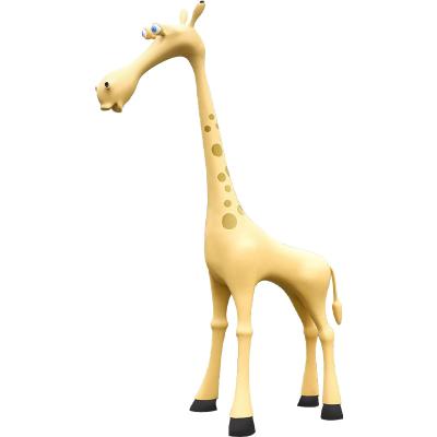 China Large Morden Wholesales Luxury Life Size Resin Animal Deer Sculpt Resin Giraffe Sculpture For Outdoor Ornaments for sale