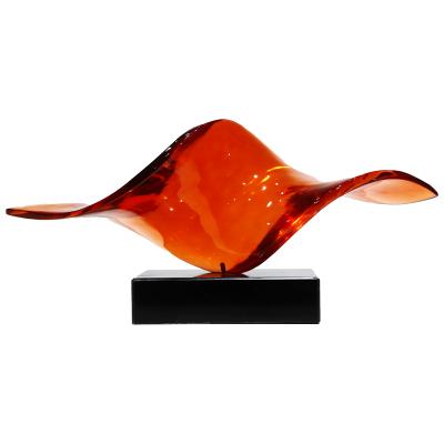 China Europe Abstract Resin Interior Decorations Transparent Modern Articles Art And Craft Sculpture Decoration for sale