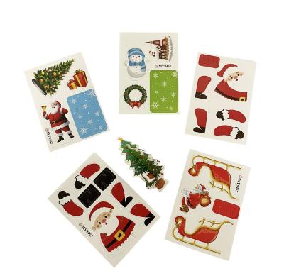 China Animal Cartoon Toy Christmas Festival Card Puzzle Card Paper for Gift for Education for sale