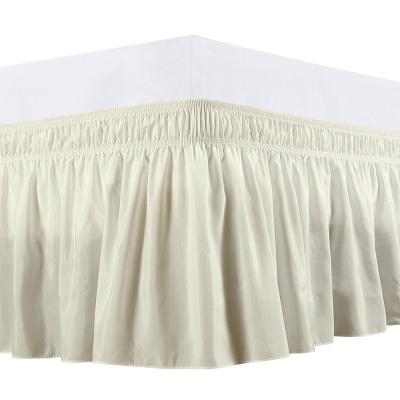 China Home Decorative Fitted Luxury Bedskirt Dust Ruffle Polyester Fabric Bedskirt Luxury Home And Hotel Sets for sale