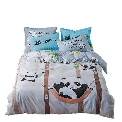 China High Quality Folded Homes Bedding Online Hotsale Cartoon The 3 Pieces Of Lovely Printechildren The Cotton Duvet Cover Set for sale