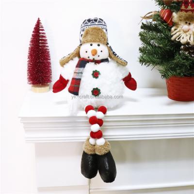 China Christmas Santa Claus Snowman Indoor Table Decor Santa Claus Dolls With Long Legs Sitting Halloween Newcomer for sale