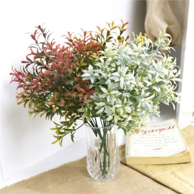 China Hand Plant Artificial Flowers Faux Greenery Home Decoration Bouquet Flowers Home Decor Artificial Plastic Flowers For Wedding Decor for sale