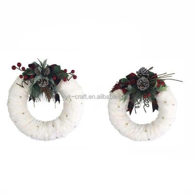 China Mini Garland Interior Decoration Christmas Garland Wall Decor Mixed Pine And Bow Moss Christmas Garland Decoration for sale