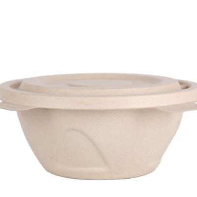 China Cheap Wholesale Disposable Biodegradable Sugarcane Bagasse Salad Box Salad Bowl for sale