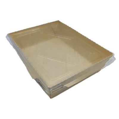 China Degraded Bamboo Fiber Material 2100ml Salad Box Eco - Friendly for sale