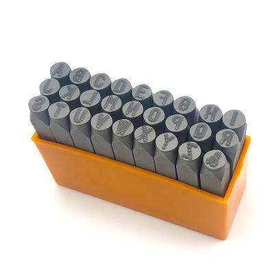 China OWDEN Industry Design 27pcs Dot Font Industrial Grade Steel Metal Letter Punch Set Stamp Punch Set for sale