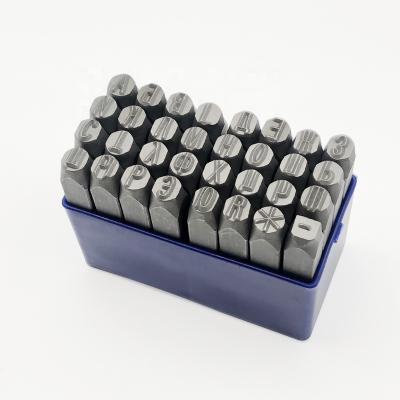 China Industry OWDEN 32PCS with plastic box packaging Germany style metal stamp set Russian steel stamp punch set for sale