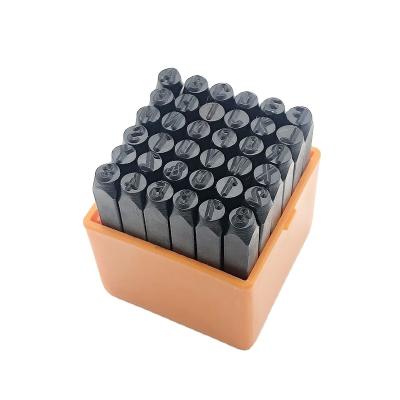 China OWDEN Industry Stamp Punch Alphabet Number Punch Set 36PCS Number and Letter Punch Set for sale