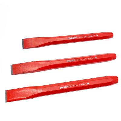 China OWDEN Industry Professional DIY Tools 3 PCS Flat Chisel Set Chisel Stone Cutting Set for sale