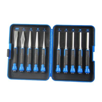 China OWDEN Industry New Design 10Pcs Chisel and Punch Set with Plastic Box Packing CR-V Chisel Tool Kit for sale