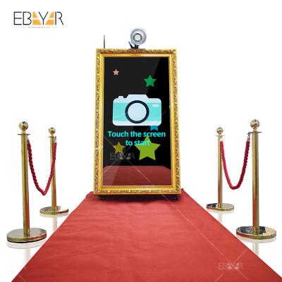 China Indoor Popular Photo Booth Mirror Booth Selfie Magic Mirror Booth for sale