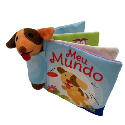 China Soft Custom Learning toy Animal printing Cloth Book Baby Educational Soft Cloth Book for sale