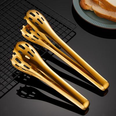 China Amazon Best Sellers Stainless Steel Fashionable Luxury Food Staple For Home Kitchen Accessories Food Fruit Tong For Pizza Beefsteak for sale