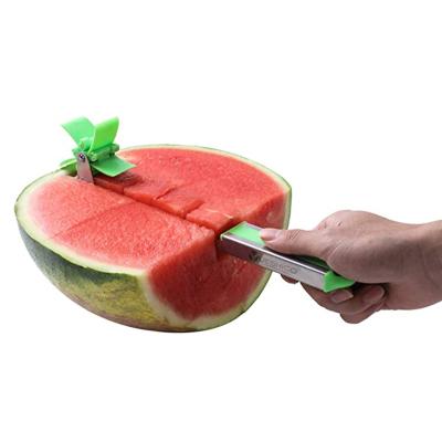 China 2022 Portable Kitchen Innovative Sustainable Hanging Practical Watermelon Slicer Cutter Tools Fruit Vegetable Tool With Melon Baller Scoop for sale