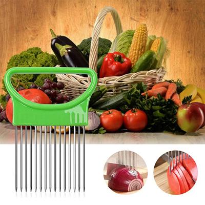 China Viable Stainless Steel Food Cleavers Slice Auxiliary Fruit Rack Household Kitchen Tableware Vegetable Slicing Making Sale for sale