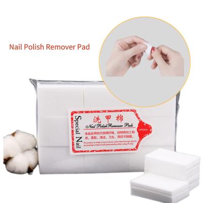 China OEM Long Lasting Cotton Nail Polish Remover Cotton Disposable Manicure Special Tool Lint Free Cleaning Scrub Unscented Nail Cloths for sale