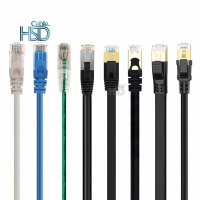 China PC OEM Customization RJ45 2m 3m Lan Cable Cat 7 Cat7 Cat6A Cat5 Cat5e Cat6 Patch Cord for sale