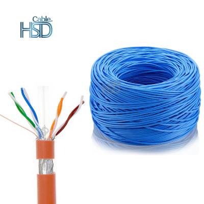 China High Quality PC Cat 6 Pure Copper Cable 23Awg 4 Pairs 0.56 Sftp Cat6 Cables 305M 1000Ft for sale