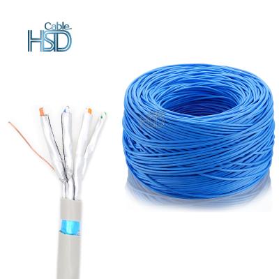 China PC 23Awg 22Awg Cat7 Shielded Ethernet Cable 1000Mhz Sftp Cat 7 Cable Sftp Cable Lszh Lan Cat 7 for sale