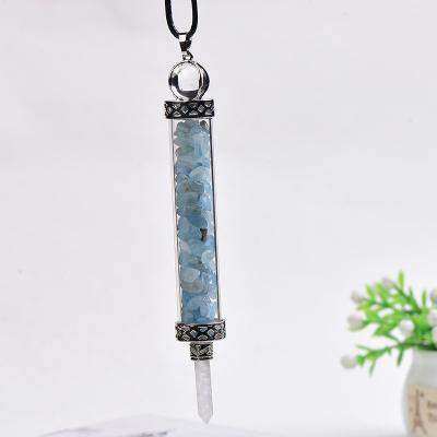 China Natural Repairp Magic Anointed Japan Amethyst Quartz Gravel Healing Crystal Pendant Jewelry for sale