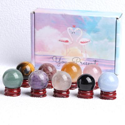 China Direct Selling Crystal Ball Natural Crystals Stone From Europe Massage Polish Balls Handmade for sale