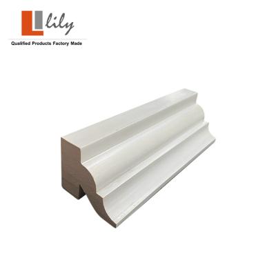 China Modern Lily Industries Exterior Decorative PVC Crown Moldings Profiles for sale