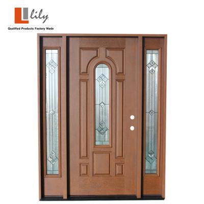 China Exterior Doors China Supplier Waterproof Rustic Door Fiberglass Design Bifold For House for sale