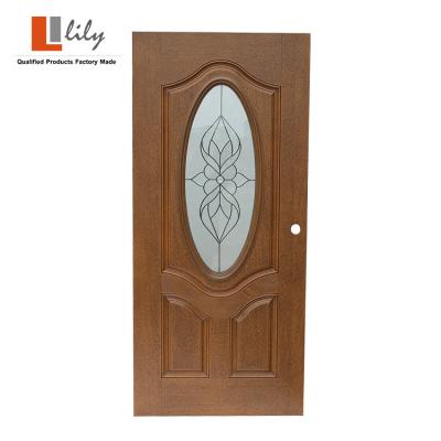 China Hot Selling Waterproof 36 in X 80 in Fiberglass Prehung Front Exterior Door for sale