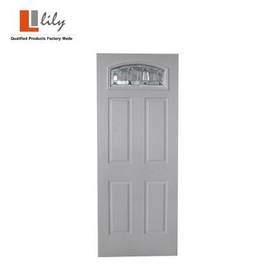 China Modern 36 in X 80 in Prehung Steel Inswing Left Front Door for sale