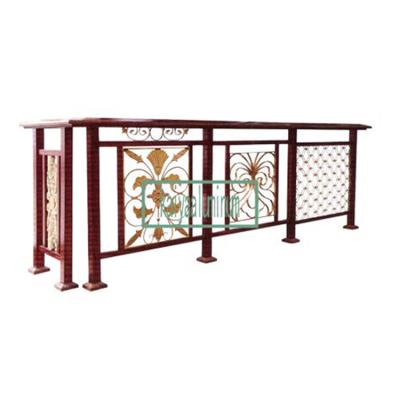 China Industrial Decorative Aluminum Garden Fence Panels Aluminum Slat Garden Railing for sale