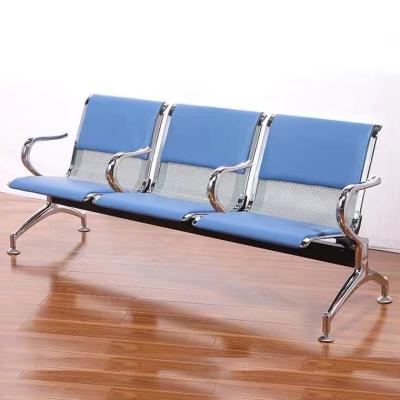 China Contemporary Wholesale Metal Bench Clinic Hospital Reception Airport Waiting Room Chairs for sale