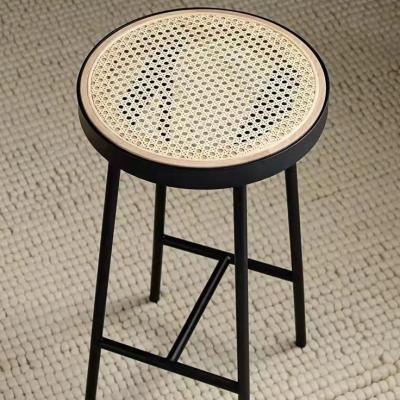 China Factory Direct Retro Fabric High Bar Stool Durable Swivel Wood Industrial Leather Back Kitchen Wooden Restaurant Bar Chair for sale