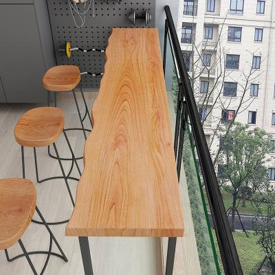 China New Design Style Vintage Style Outdoor Furniture Balcony Patio Garden Bar Table High Long Wooden Eco-Friendly Industrial Rustic Custom Kitchen Bar Table for sale