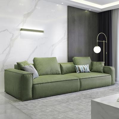 China Modern Living Room Sofa (Other) Nanotech Velvet Leather Adjustable Sectional Reception Fabric Leisure Lounge Sofa for sale