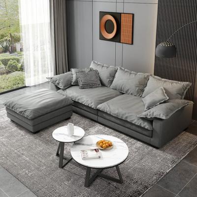 China Modern Living Room Sofa (Other) Adjustable Sectional Velvet Fabric Home Hotel Leisure Lounge Reception for sale