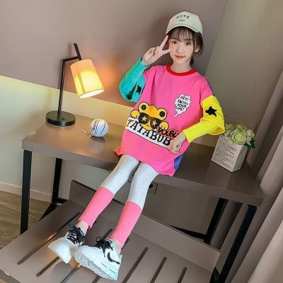 China 2021 fashion comfortable leisure hot selling popular elastic medium children's pants sells children's wear and girls' clothing wholesale for sale