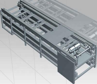 China Modular Design Fire Resistant Flexible Combination Steel Chain Plate Conveyor For Production Line for sale